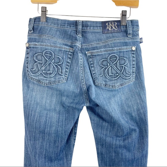 Rock & Republic Size 6 Bellbottom Flare Jeans Blue Kasandra - Picture 5 of 7